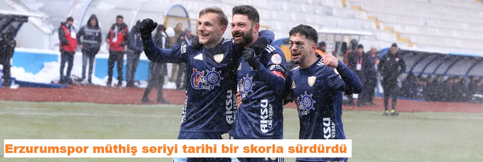 Erzurumspor FK’dan tarihi skor, Manisa FK dağıldı!