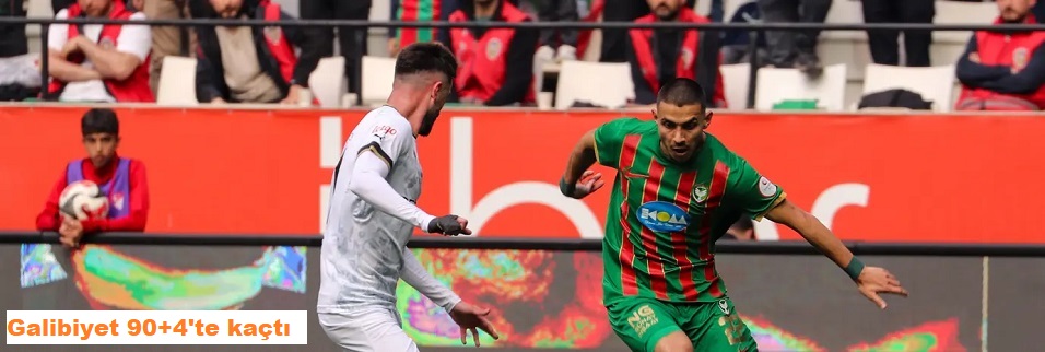 Amedspor altın değerinde 2 puan bıraktı!
